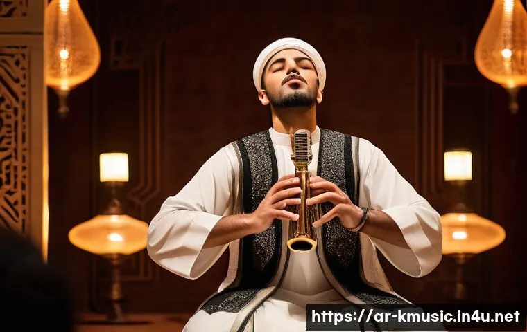 엠씨더맥스 그대가 분다 고음 포인트 - A professional male Arabic singer performing on a traditional Middle Eastern stage, demonstrating ad...