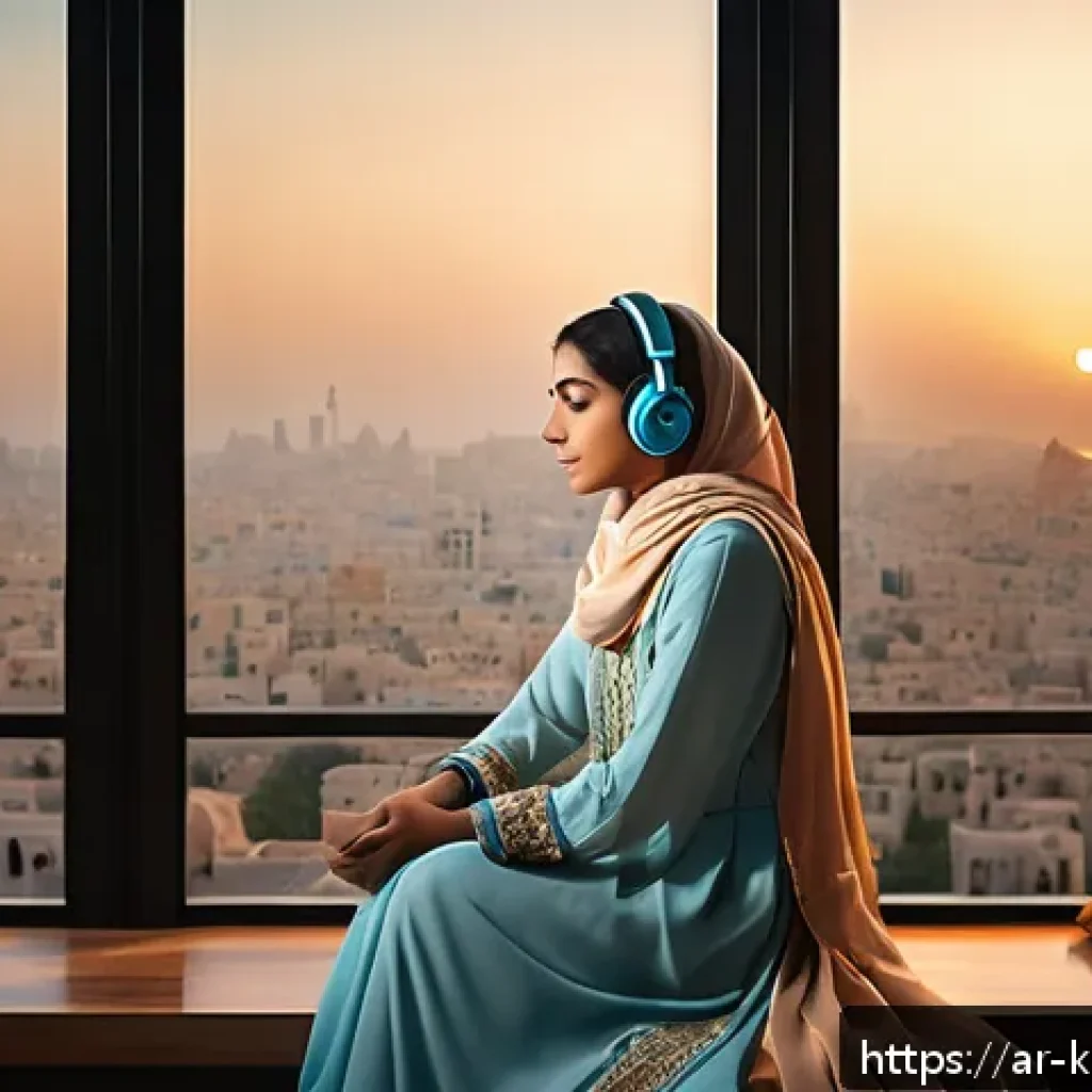 에일리 첫눈처럼 너에게 가겠다 드라마 삽입곡 분석 - A serene, emotionally evocative scene depicting a young Arab woman sitting by a large window overloo...