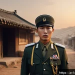 김광석 이등병의 편지 시대 배경 - A historically inspired Korean soldier from the mid-20th century, depicted in traditional military u...